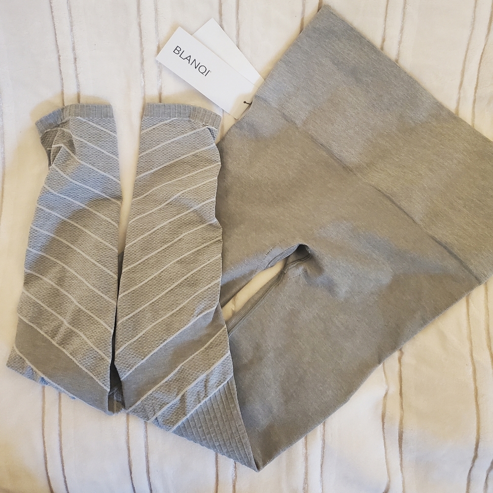 BLANQI contour sport support leggings dove grey small